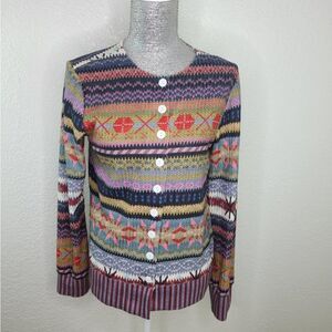 Misslook Multi Colored Button Down Cardigan‎ XL NWT in packaging